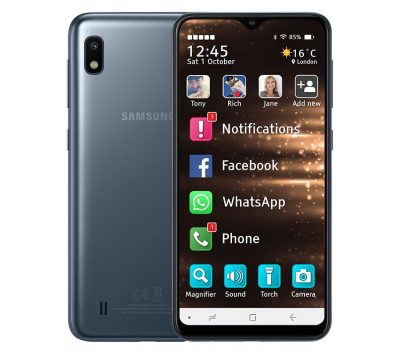Easy to use mobile phone - Samsung Galaxy A10 with Zone V